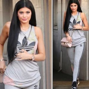 adidas Women's Gray Originals Pastel Rose Dress